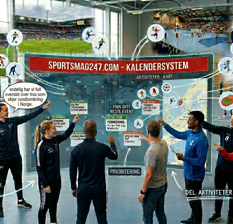 Sportsmag247 med aktivitetskalender for idretten